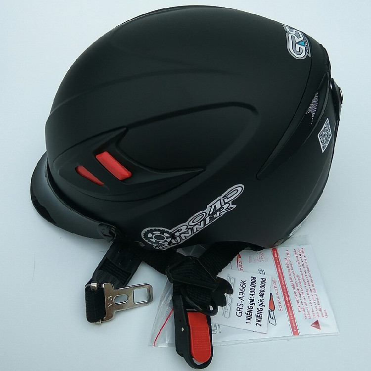 Mũ Bảo Hiểm GRS A966 kính giấu, tháo lót