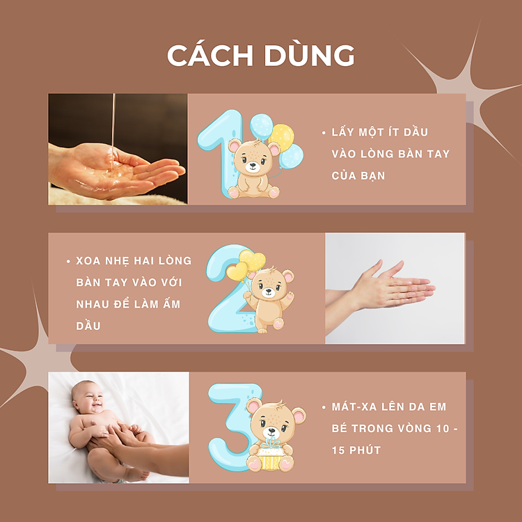 Dầu massage Kobi cho bé 100ml Chính hãng Tiết kiệm - Hình ảnh 3