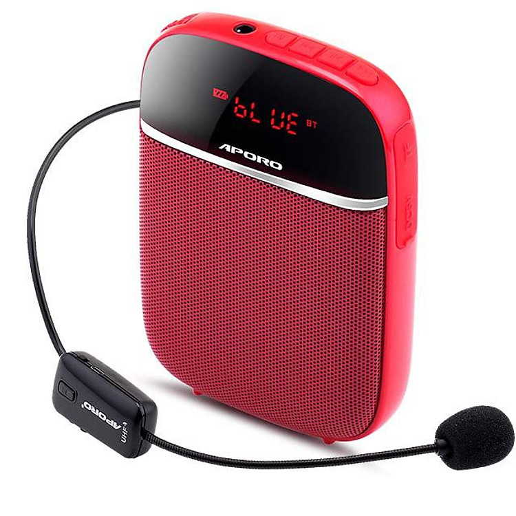 Máy trợ giảng không dây Aporo T2 UHF, bluetooth ( tặng túi hãng và cục sạc nguồn ) hàng nhập khẩu