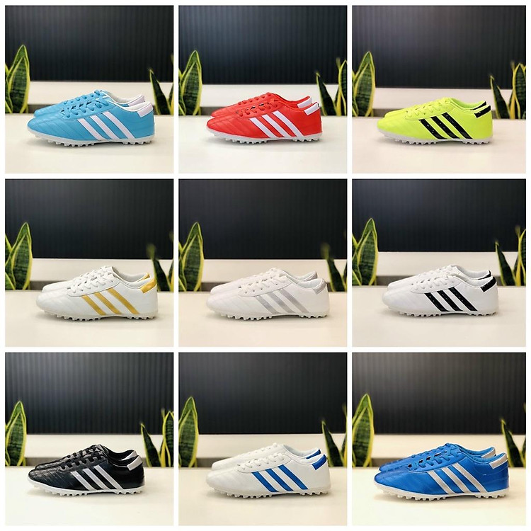 Giày đá bóng, giày ct3 ba sọc đá banh sân cỏ nhân tạo giá rẻ dành cho nam nữ thể thao bóng đá