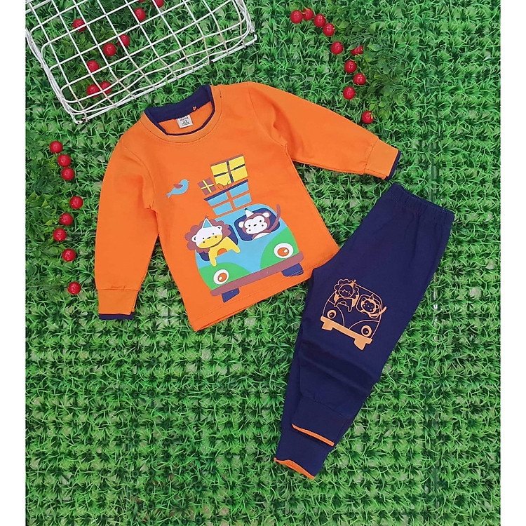 Đồ bộ dài tay bé trai từ 8-18kg