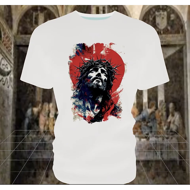 ÁO THUN JESUS TRẮNG NAM NỮ SK-ALI