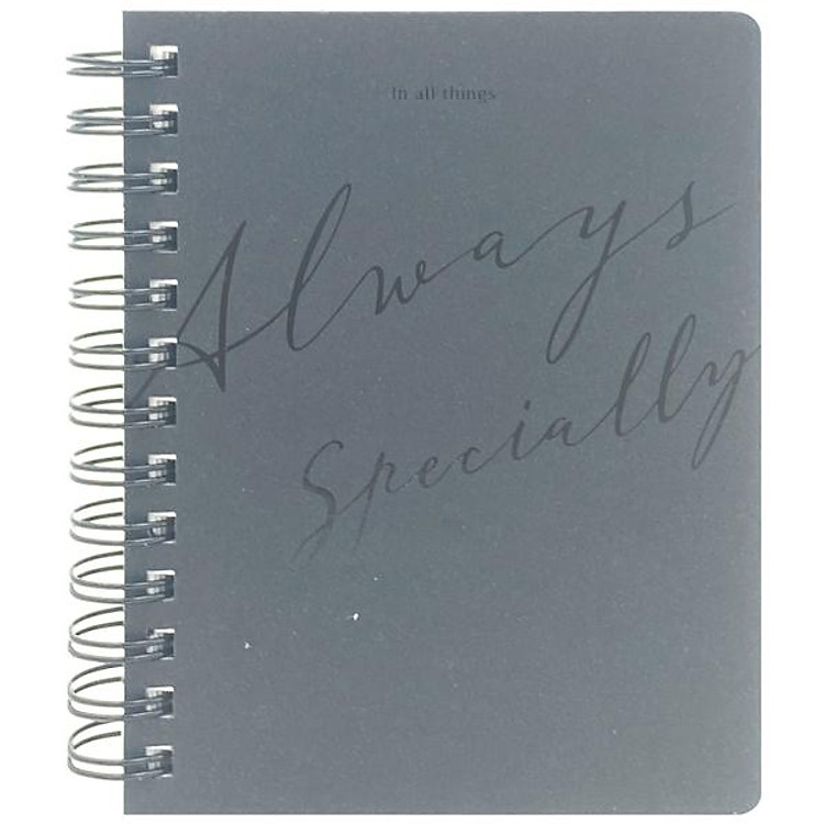 Sổ Ghi Chú Bìa Cứng Lettering Morning Glory 84425 – Màu Đen