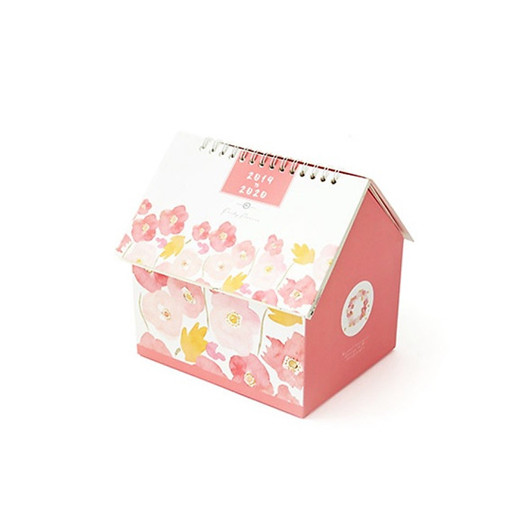 Lịch Để Bàn Sáng Tạo Đa Năng Hình Ngôi Nhà 2020 - Pretty Flowers