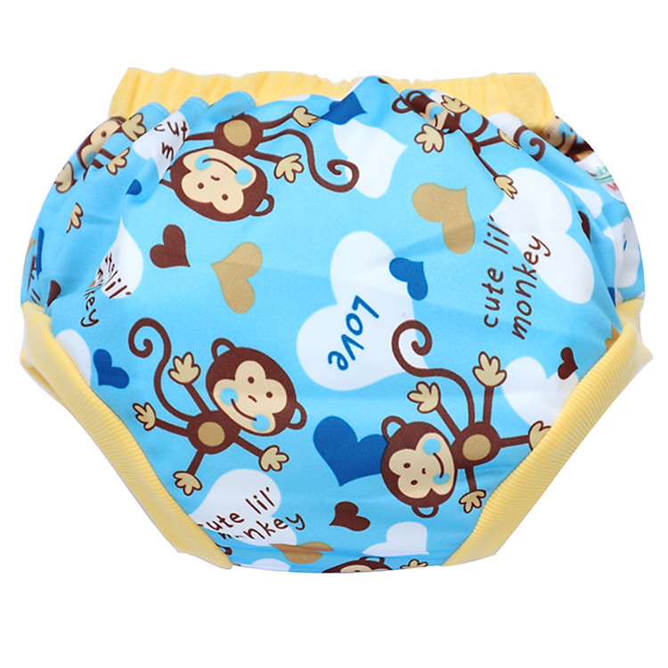 Tã vải Quần short Đêm BabyCute size L (14-24kg) (Vỏ + Lót) - Họa tiết bé trai