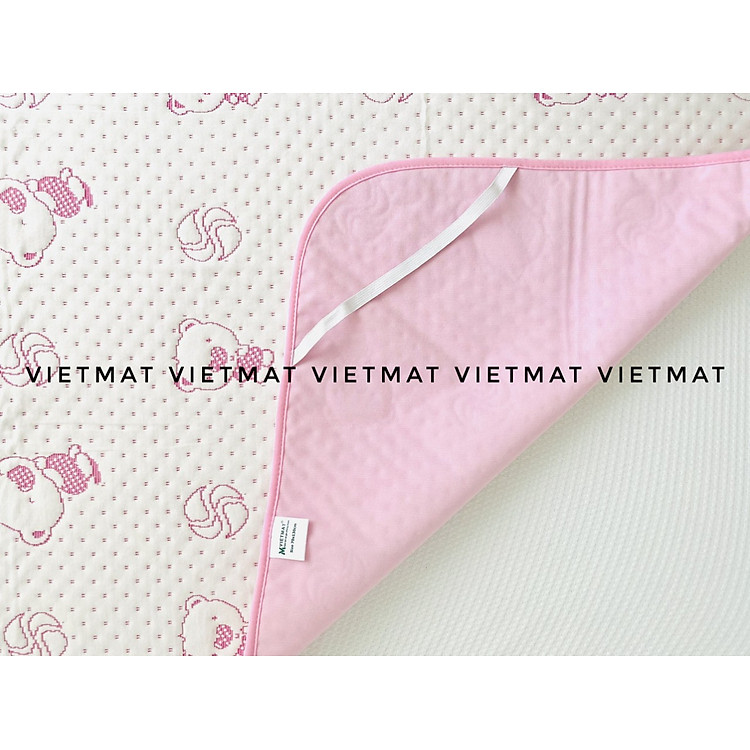 Combo 2 Tấm Lót Chống Thấm VIETMAT Hồng Chính hãng Tiết kiệm - Hình ảnh 4