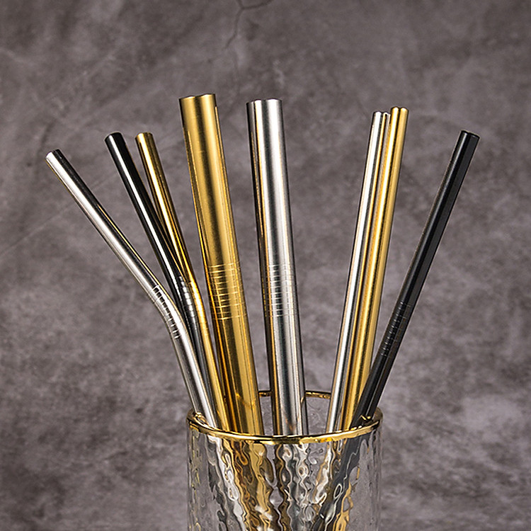 Ống Hút Inox 304 (Ống Hút Thép Không Rỉ) - Nhiều Màu Tùy Chọn, Tặng Cọ Rửa
