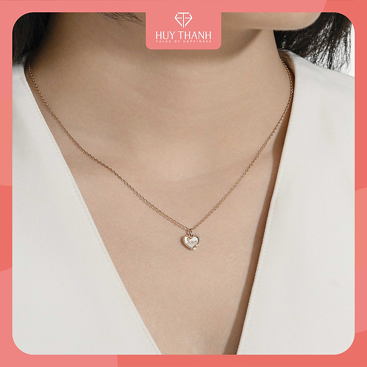 Dây Chuyền Vàng Tây 10k DCMAMD613 Huy Thanh Jewelry