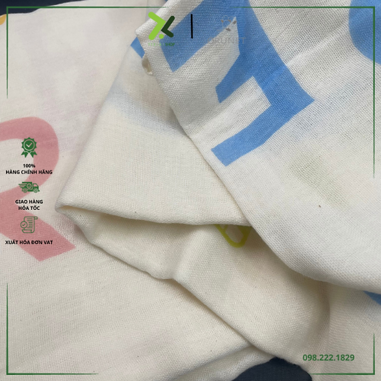 Mua Khăn cho bé Orunet - Xanh 35x35cm Chính hãng Tiết kiệm - Hình ảnh 4