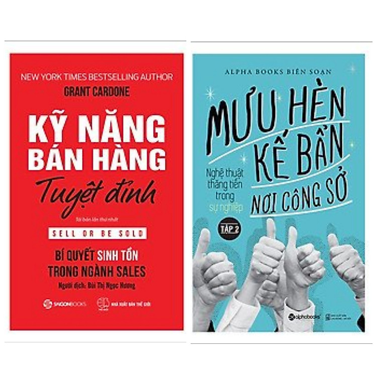 Combo 2 cuốn giúp bạn thành công trong công việc: Mưu Hèn Kế Bẩn Nơi Công Sở (Tập 2) + Kỹ Năng Bán Hàng Tuyệt Đỉnh