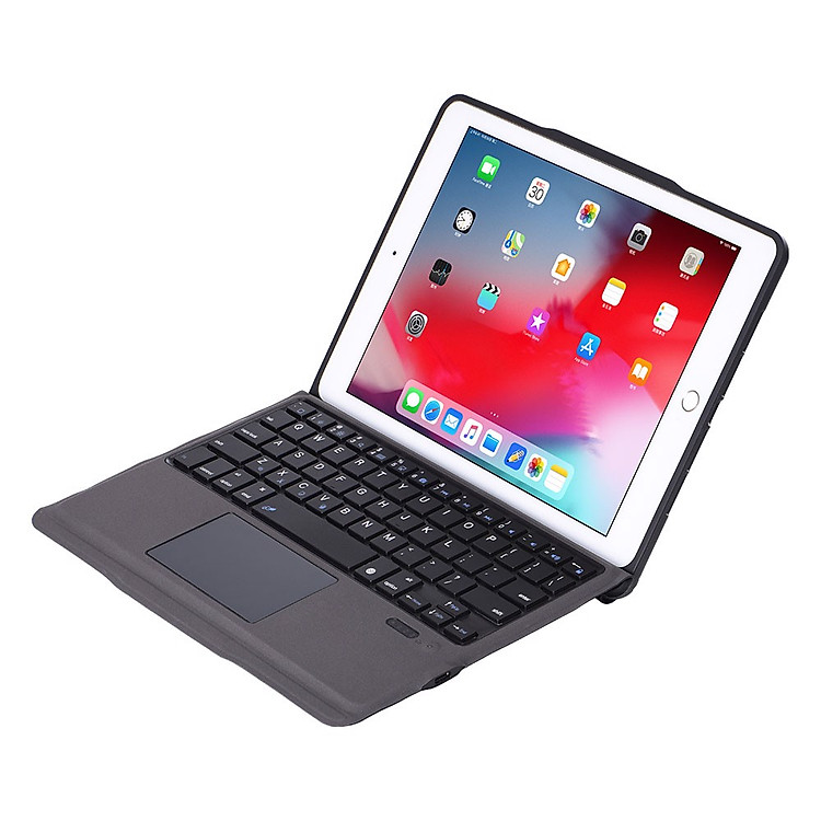 Bàn phím Bluetooth cho iPad 10.2 kèm bao da có thể tách rời, có touchpad Aturos T1095 - Hàng nhập khẩu