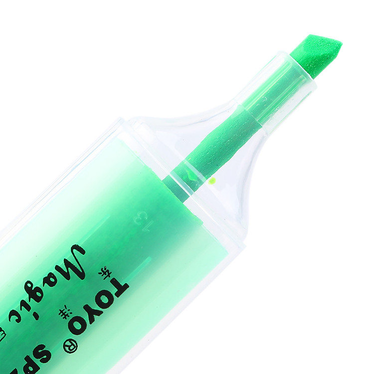 Vỉ 3 Cây Viết Dạ Quang Toyo - Xanh Lá - Ảnh 4