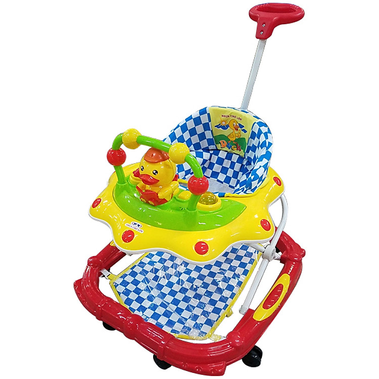Xe Tập Đi Nhựa Chợ Lớn L4 Con Vịt ĐK (Có nhạc) - Dành Cho Bé Từ 6 - 12 Tháng - M1629B-XTĐ - Giao màu ngẫu nhiên