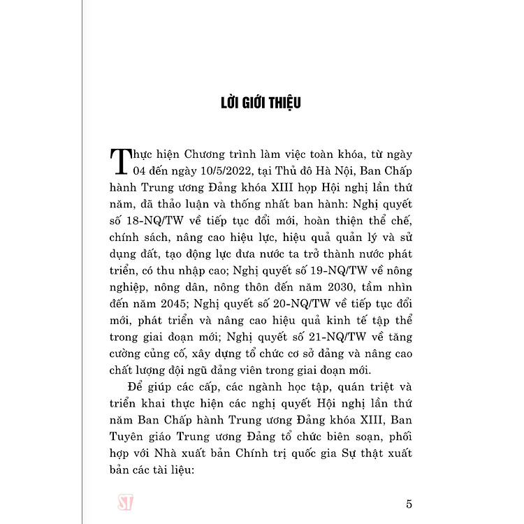 Tài liệu nghiên cứu các văn kiện Hội nghị lần thứ năm Ban Chấp hành Trung ương Đảng khoá XIII - Ảnh 2
