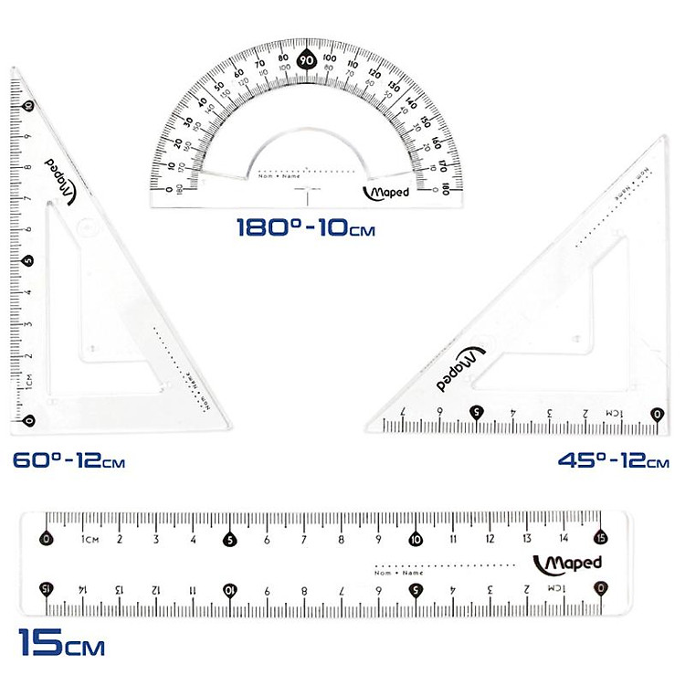 Bộ Thước Eke Start 20 cm (4 món) - Ảnh 6