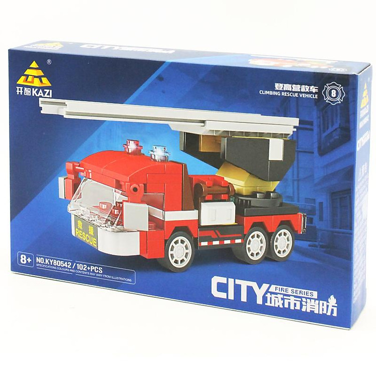 Đồ Chơi Lắp Ráp Xe Cứu Hỏa Kazi Chính hãng Ưu đãi - Hình ảnh 3