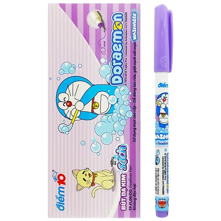 Bút Dạ Kim Thiên Long FL-08/DO (Hộp 10 chiếc)