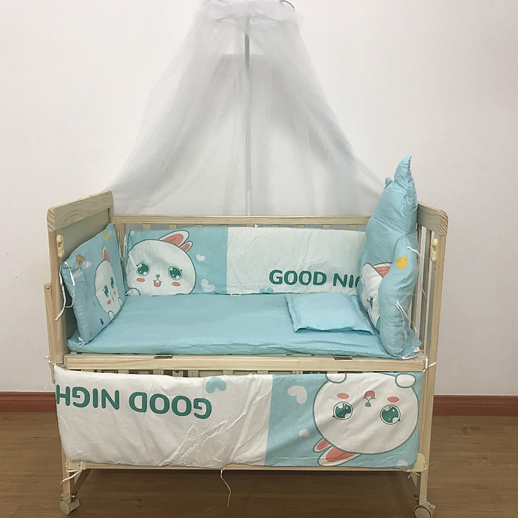 Nôi chơi cho bé có bánh xe - Thỏ xanh Chính hãng Tiết kiệm - Hình ảnh 3