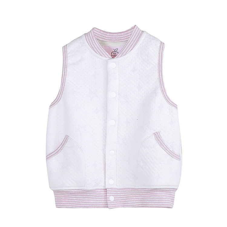 T011 Áo Gile Organic bo gấu La Pomme