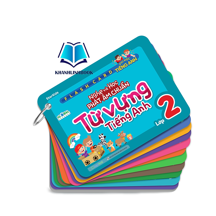 Flashcard Vui Học Tiếng Anh Nghe và Học Phát Âm Chuẩn Từ Vựng Tiếng Anh Lớp 2