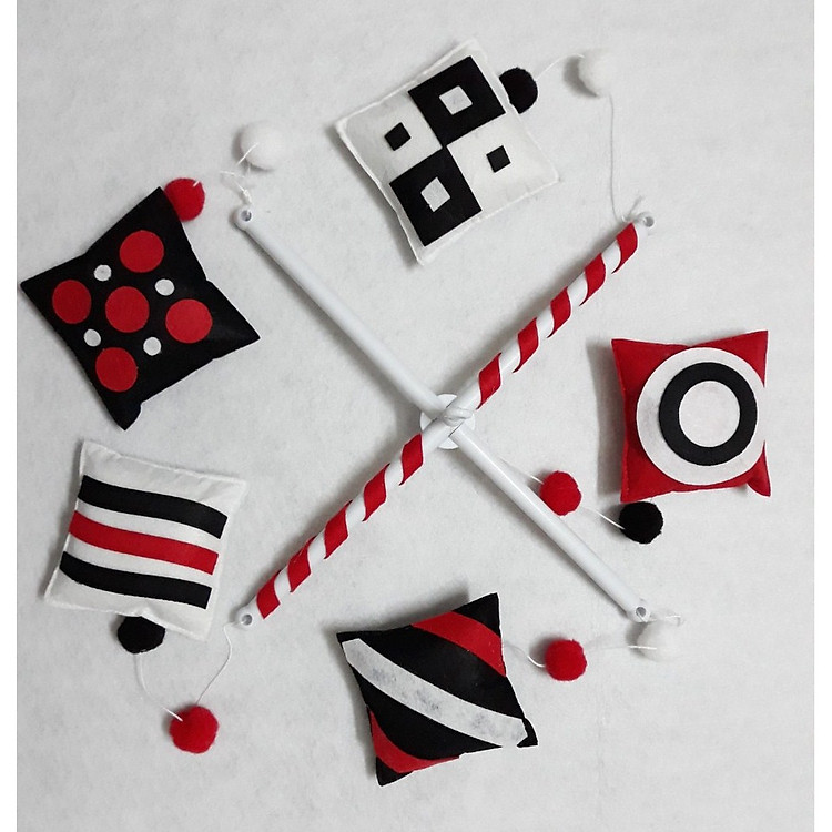 Combo mẫu treo nôi vuông đỏ màu sắc