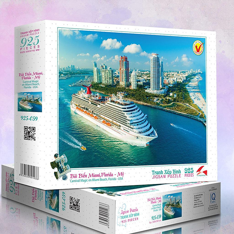 Tìm mua tại Avakids: Tranh xếp hình Bãi Biển Miami (925 mảnh) - Ngập tràn khuyến mãi