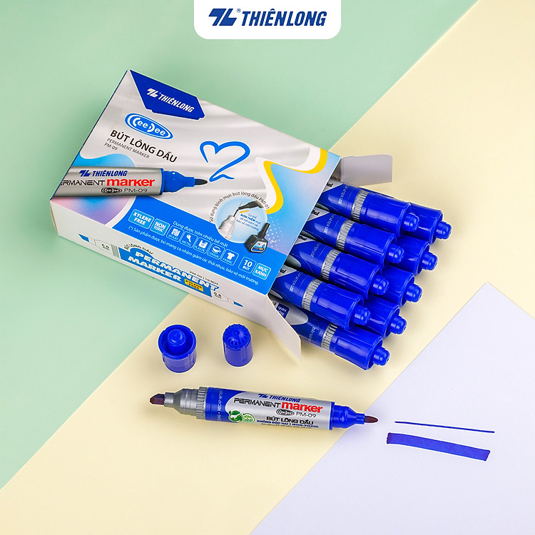 Bút Lông Dầu Thiên Long PM-09 (10 chiếc)