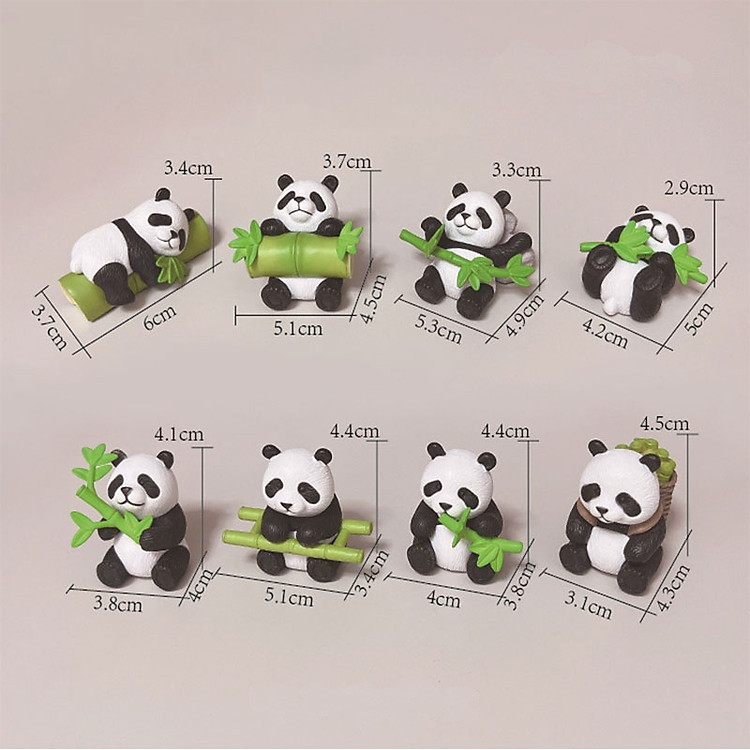 Mô Hình Gấu Trúc Mimi (Bộ 8) - Ảnh 4