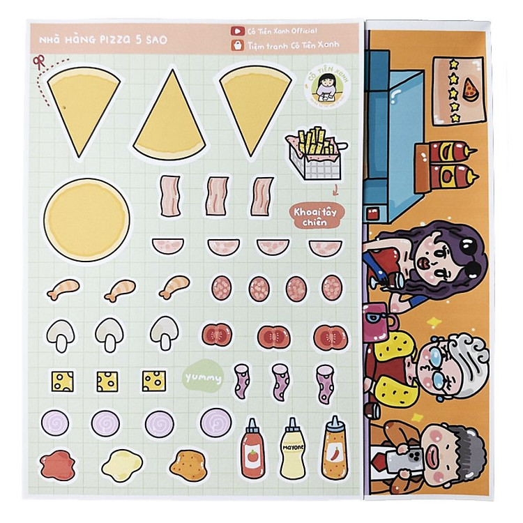 Bộ Tranh Tương Tác Cô Tiên Xanh Chính hãng Giá rẻ - Hình ảnh 3