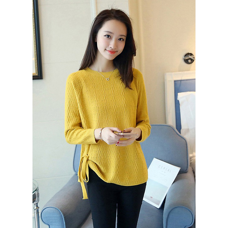 Áo len nữ cột dây freesize al16