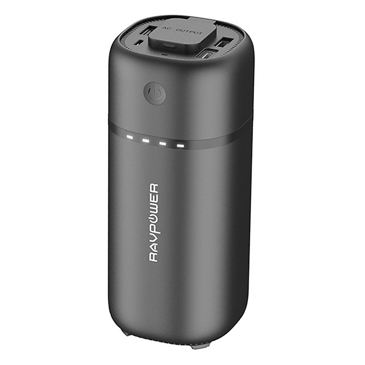 Pin Sạc Dự Phòng RAVPower 20100mAh RP-PB105 Tích Hợp USB Type-C Hỗ Trợ Sạc Nhanh Output AC 65W - Hàng Chính Hãng
