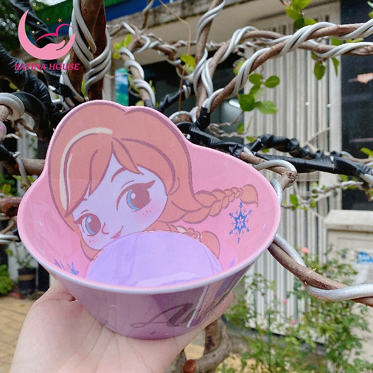 Chén tô ăn cho bé Disney, họa tiết 3D nhựa melamine cao cấp an toàn sức khỏe