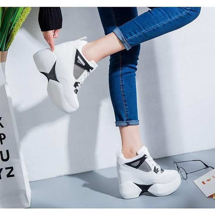Giày thể thao độn đế dày thời trang cho nữ