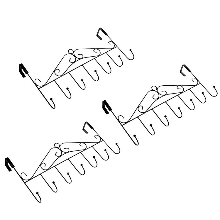 Combo 3 móc treo quần áo sau cửa sơn tĩnh điện cài cánh cửa cao cấp GS0039