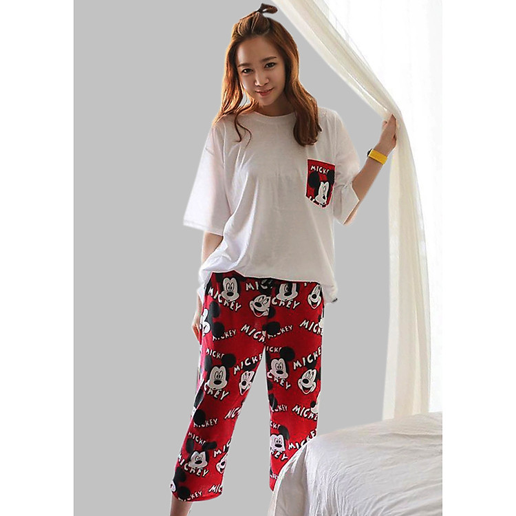 Đồ bộ mặc nhà chuột Mickey xinh xắn cá tính-120
