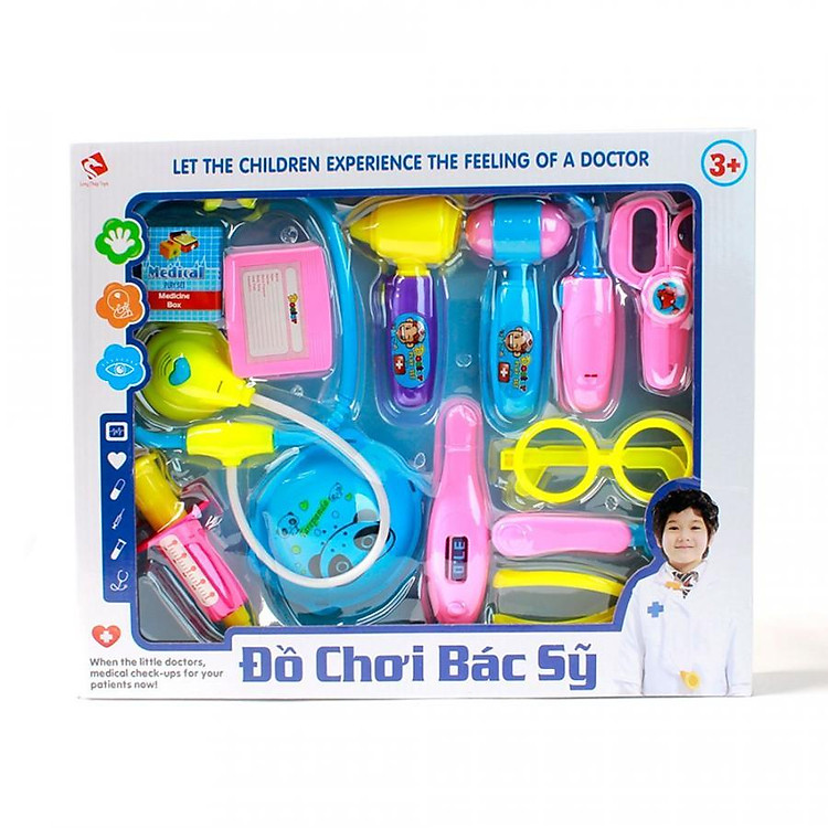 Hộp đồ chơi nhập vai Bác Sĩ Đồ chơi trẻ em (Nhiều màu)