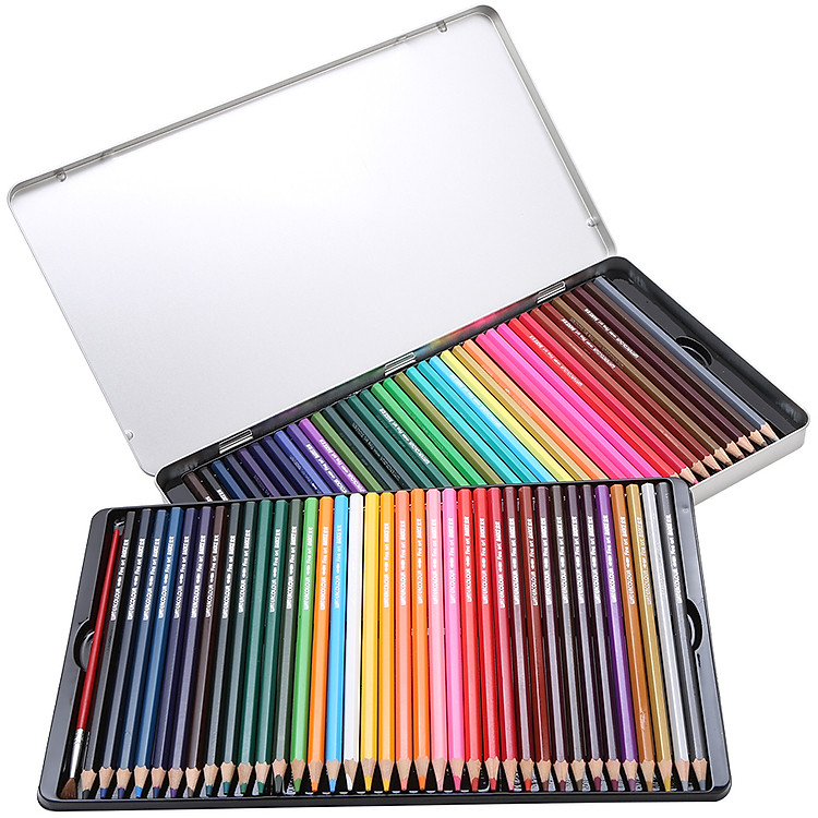 Bút Chì Màu Hộp Thiếc Baoke PW1672 (72 màu) - Ảnh 3