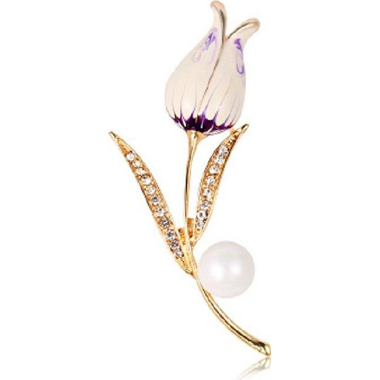 Cài áo bông hoa đá