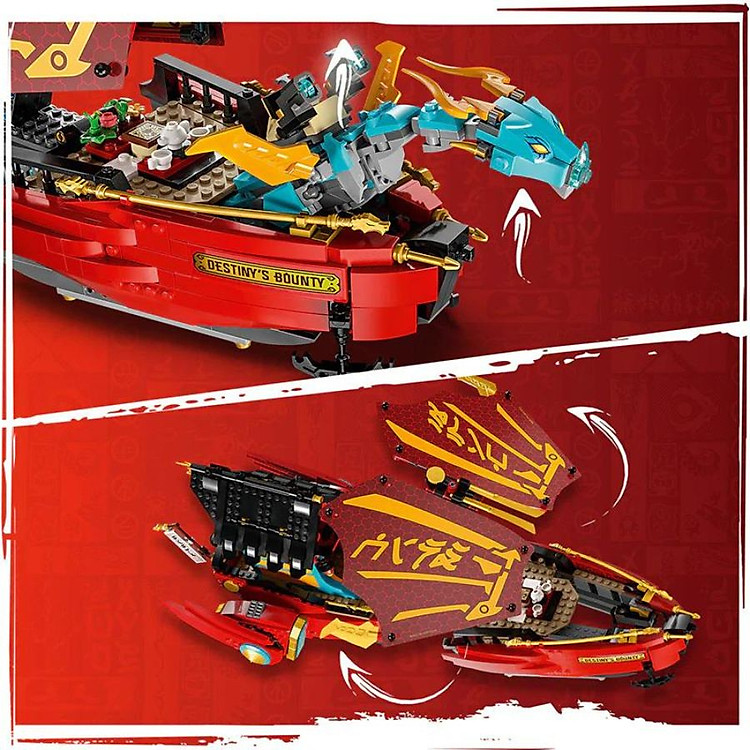 LEGO NINJAGO 71797 - Chiến hạm Bounty Chính hãng Tiết kiệm - Hình ảnh 4