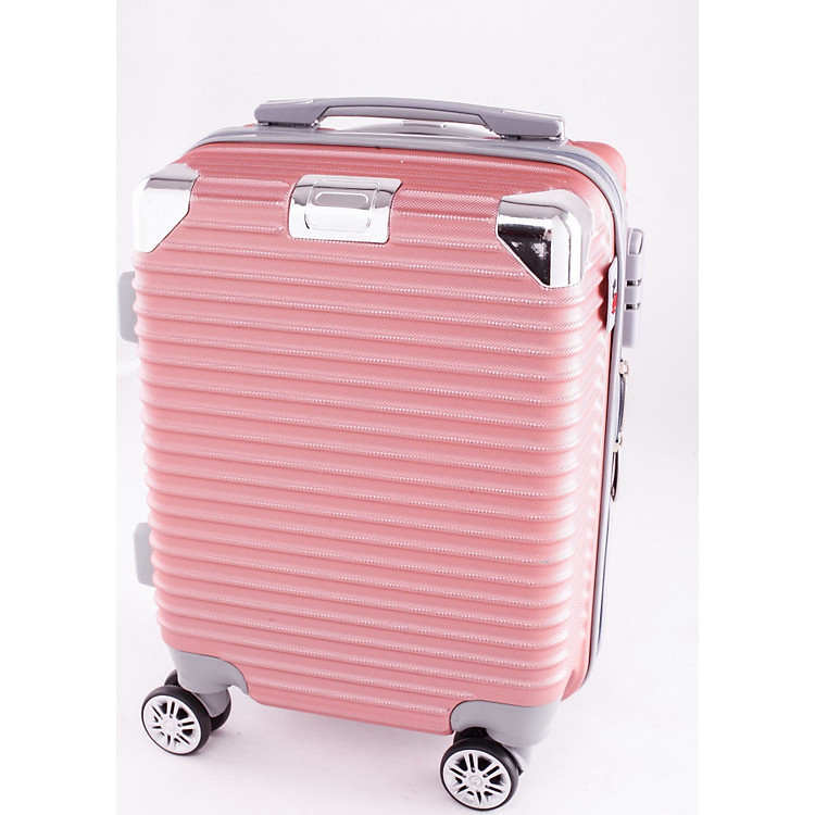 Vali kéo du lịch 841 nhựa ABS chịu lực tốt - Hồng