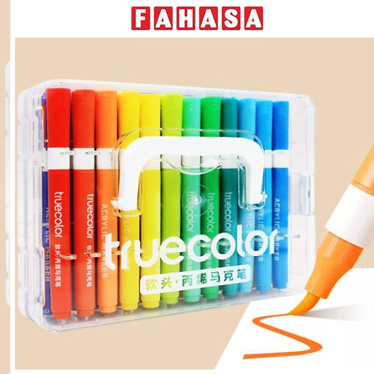 Hộp Bút Lông Màu Acrylic Marker Truecolor ZCA0628 (24 chiếc)