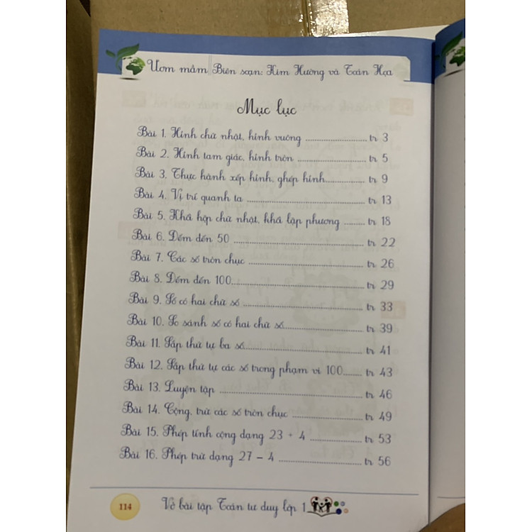 Vở Bài Tập Tư Duy Toán Lớp 1 (Tập 1) - Ảnh 3