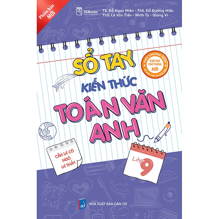 Sách - Combo Sổ tay kiến thức Toán - Văn - Anh THCS (Dành cho 3 bộ : Kết nối, tri thức và cánh diều) MCBooks