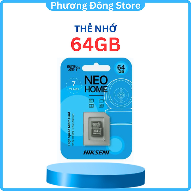THẺ NHỚ 64GB CAMERA EZVIZ CAMERA IMOU, HIKVISION, DAHUA, KABE, RABITCAM - Class 10 Tốc Độ Cao, BẢO HÀNH 5 NĂM