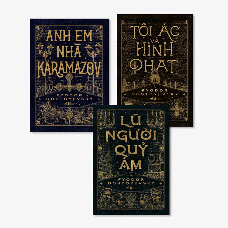 Combo 3 Cuốn Fyodor Dostoyevsky: Anh Em Nhà Karamazov + Lũ Người Quỷ Ám + Tội Ác Và Hình Phạt