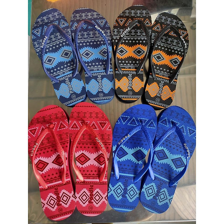 Dép lào,dép tông nữ thổ cẩm xốp nhiều màu