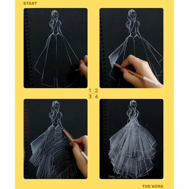 Bộ Cây Chì Trắng Charcoal Mont Marte (2 cây) - Ảnh 4