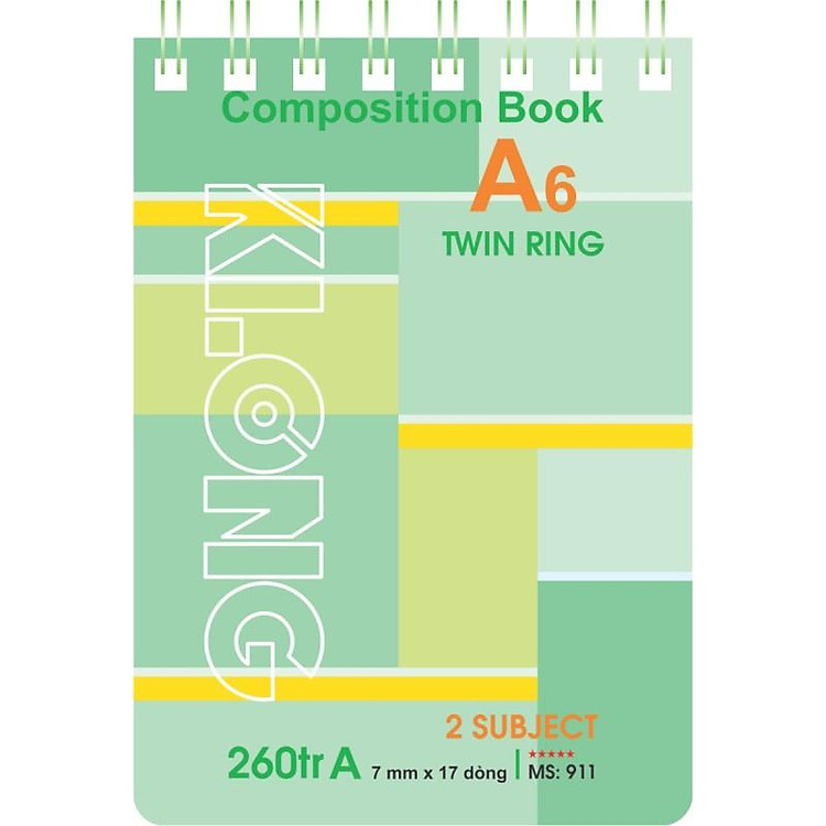 Sổ Kẻ Ngang Lò Xo KLONG A6 (260 trang) - Ảnh 2