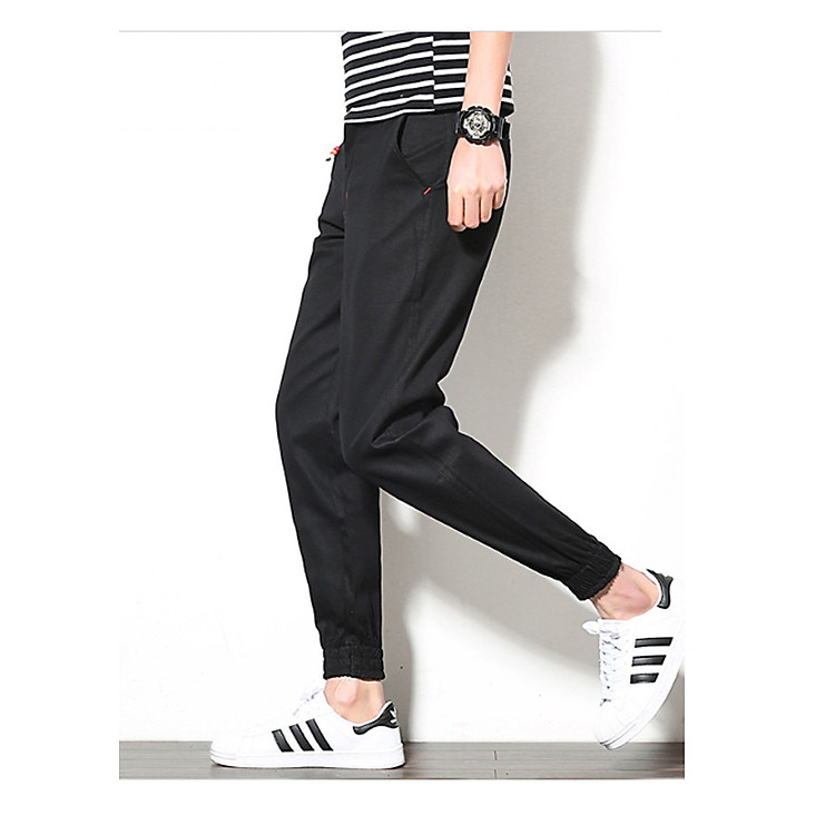 Quần Jogger Nam Kaki Hàn Quốc, Đứng Dáng Ôm Chân Cá Tính Jg-03