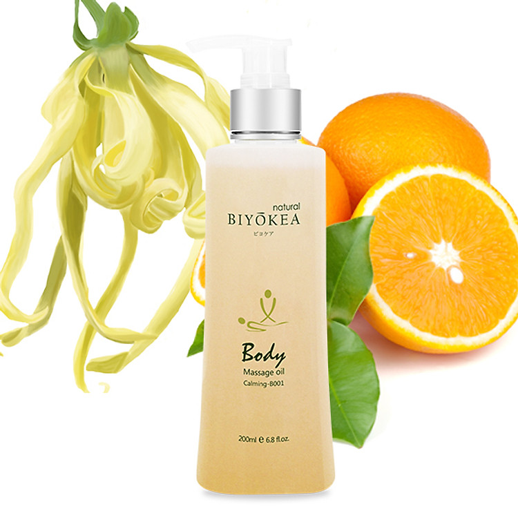 Dầu Massage Body Biyokea - Calming B001 (êm dịu) - 200ml